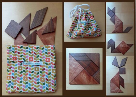 Jeu de Tangram bois